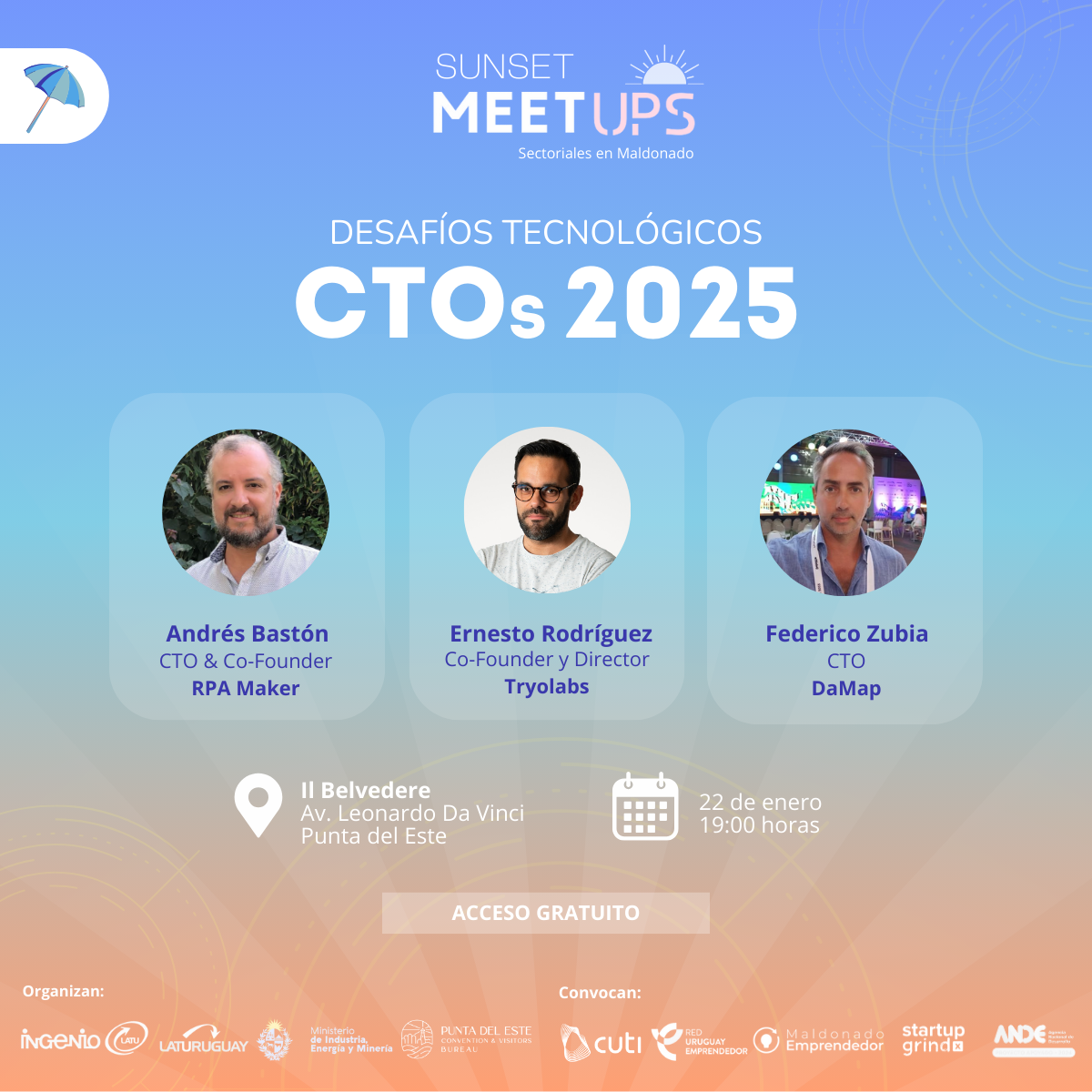 Sunset Meetup: Desafíos CTOs 2025